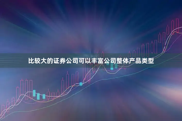 比较大的证券公司可以丰富公司整体产品类型